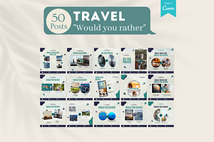 Travel Posts- Canva Templates