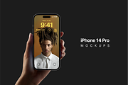 iPhone 14 Pro Mockups, an iPhone Mockup by Ui Markets (Thumbnail 11 of 13)