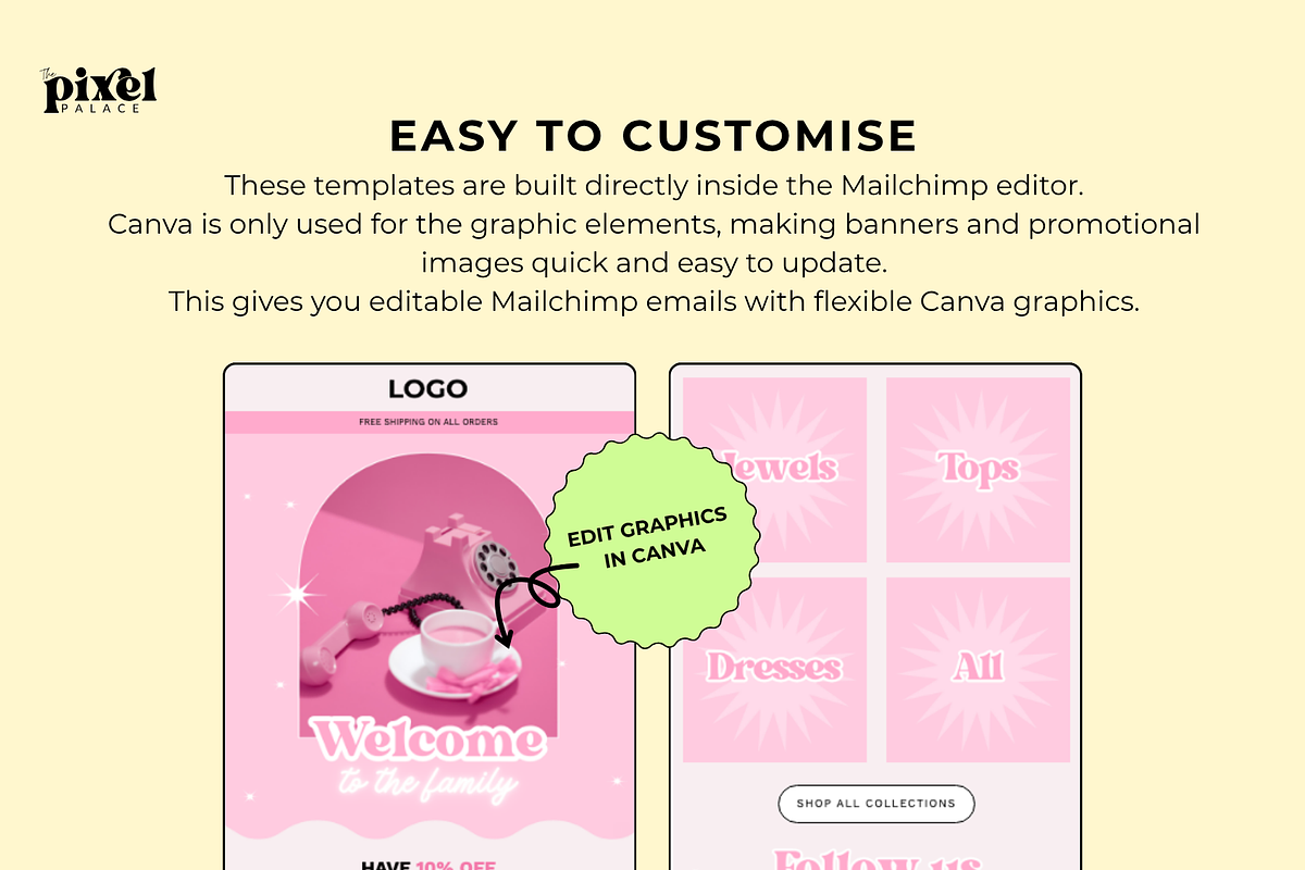 Mailchimp Campaign Templates, an Email Template by The Pixel Palace (Photo 6 of 9)