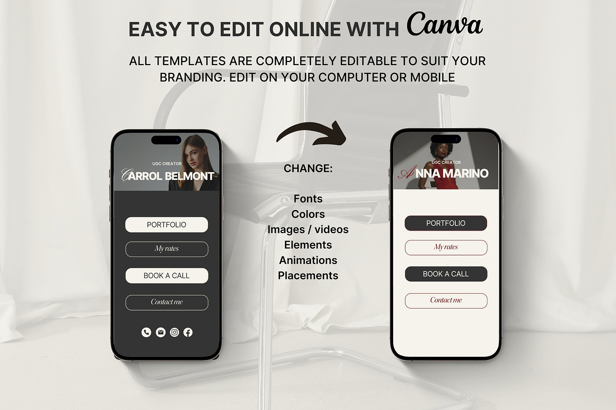 UGC Link in bio instagram canva, a Social Media Template by Studio Suvelle (Photo 5 of 7)