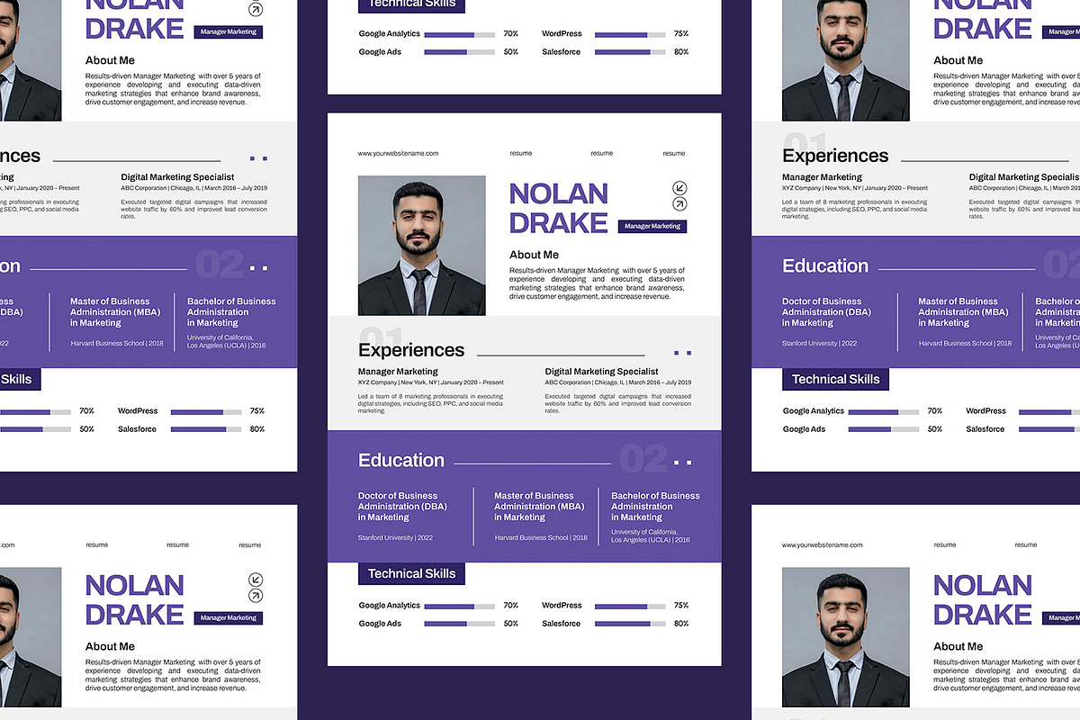 Fortivest Insurance - Resume, a Resume Template by Esensifiksi.studio (Photo 3 of 3)