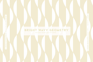Bright Wavy Geometry, a Pattern Graphic by MalyskaStudio