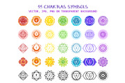 Chakras Infographic Set, an Education Illustration by Zim Varezhkin (Thumbnail 2 of 7)