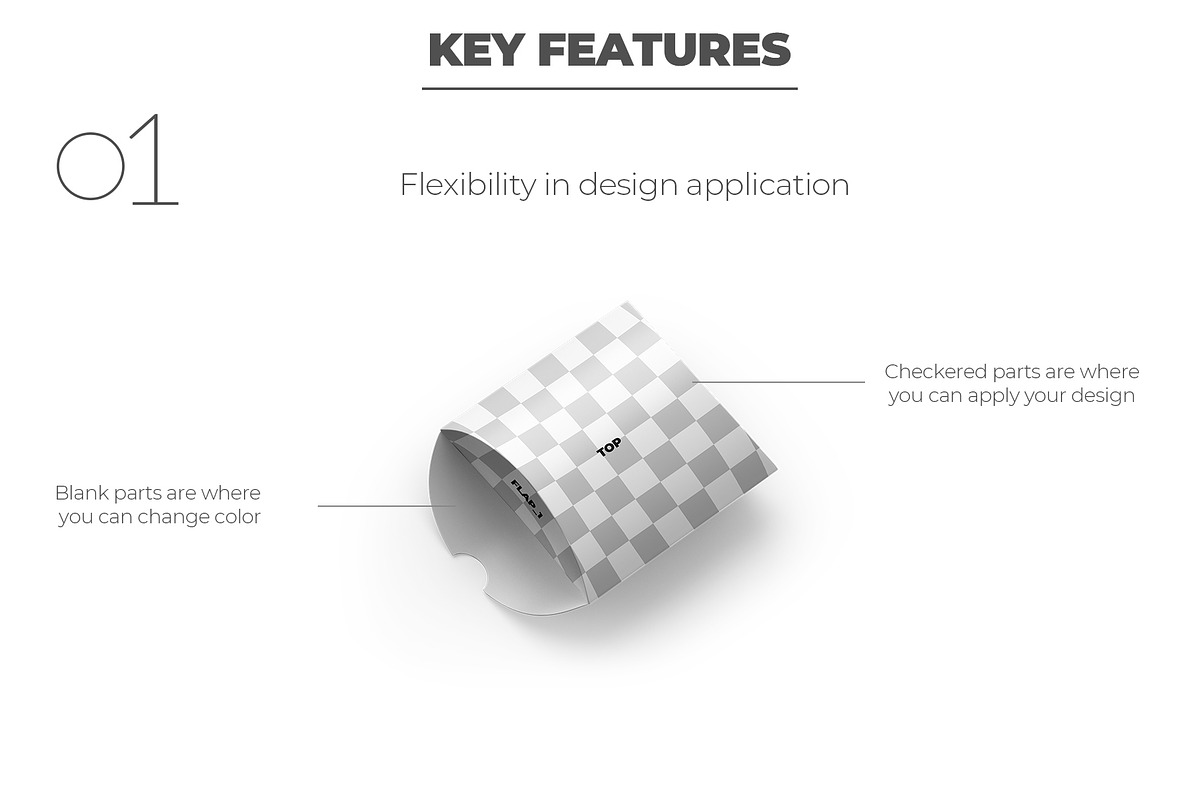 Square Pillow Box Packaging Mockup, a Packaging Mockup by Sheikhadesign (Photo 2 of 11)