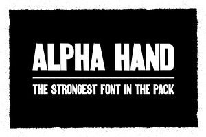 Alpha Hand Font