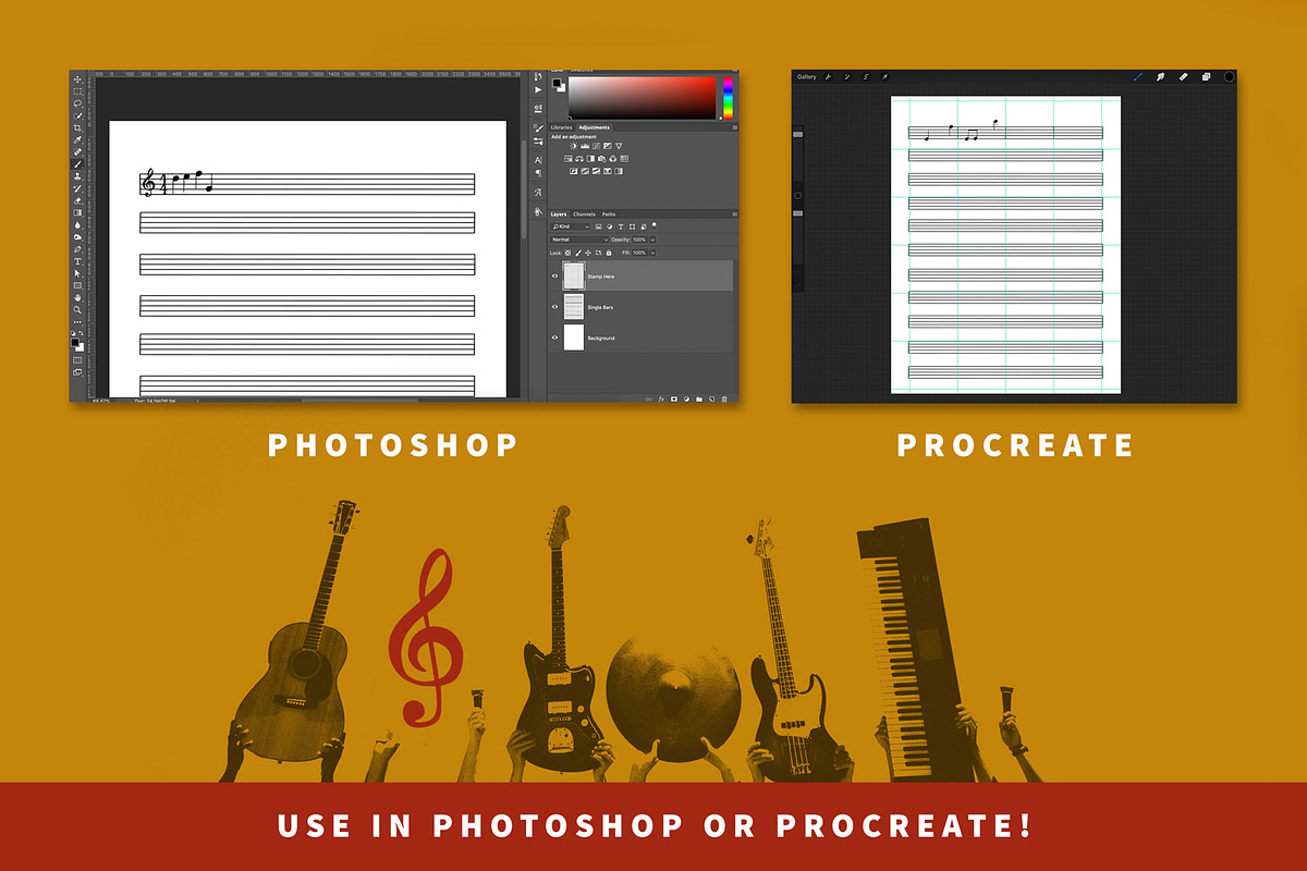 Music Composer | Notation Brushes, a Brush Add-On by Hues of Hodges (Photo 5 of 5)