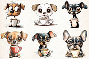 Crazy Dog Clipart PNG, an Illustration by Libby Wishes (Thumbnail 3 of 4)