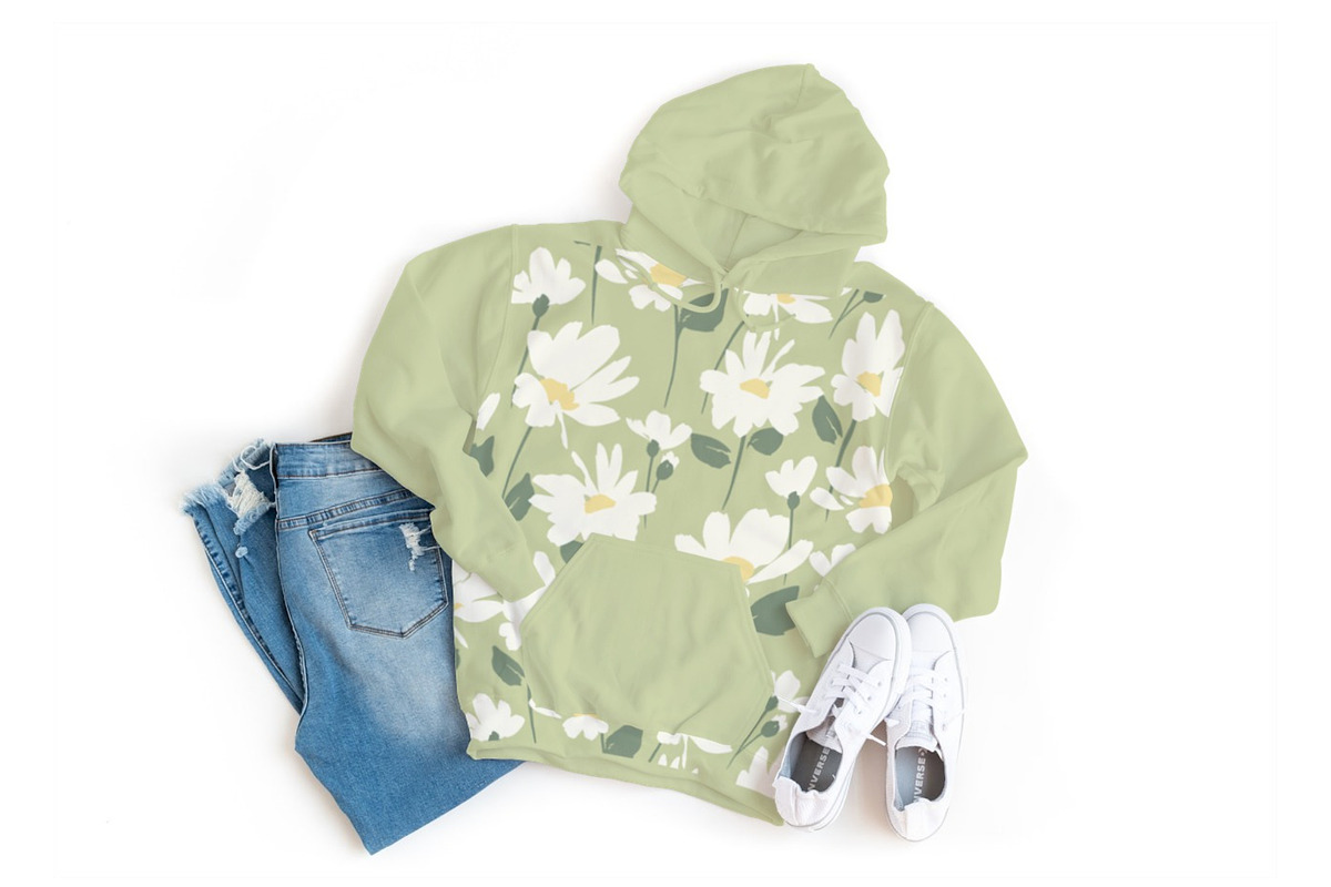 Cute Daisies. Seamless patterns, a Pattern Graphic by Nadia Grapes (Photo 2 of 7)