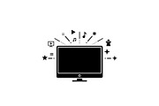 Smart TV Multimedia Hub Icons, a Graphic by hafijul (Thumbnail 15 of 15)
