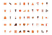 Construction Illustrations Set, an Object Illustration by studiogstock (Thumbnail 1 of 4)