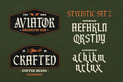 Black Jet Plane Typeface, a Blackletter Font by alit design (Thumbnail 11 of 17)