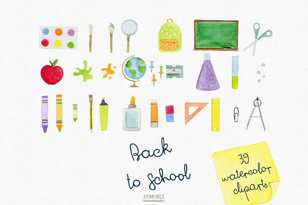 Back to school clipart, an Education Illustration by Autumn Breeze