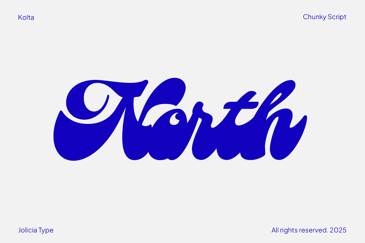 Kolta | Bold Chunky Script, a Script Font by Jolicia Type (Photo 3 of 13)