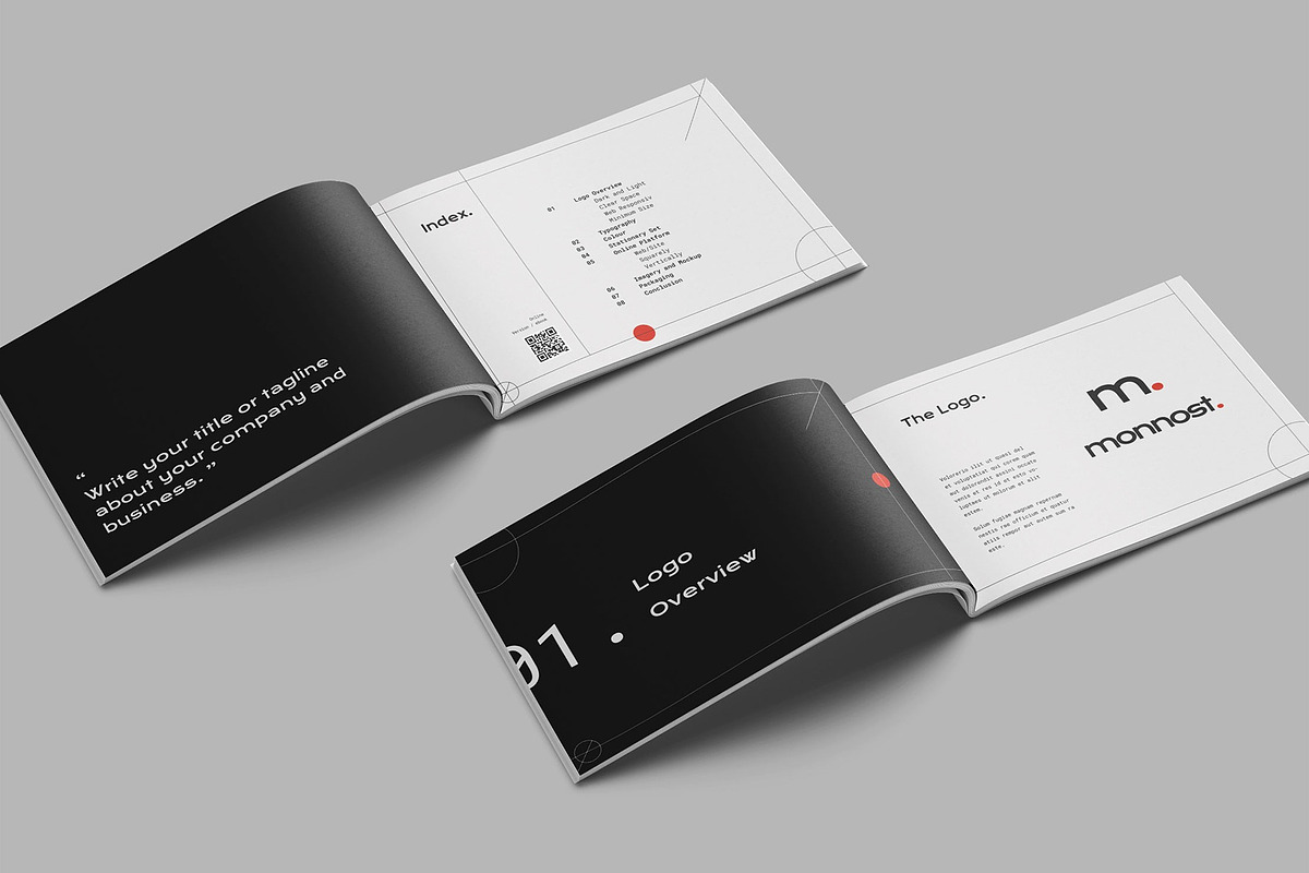Brand Guidelines Template - Monnost, a Brochure Template by fakhroo (Photo 2 of 11)