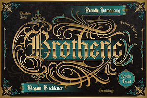 Brotheric, a Blackletter Font by Burntilldead
