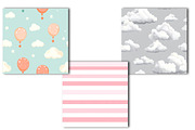 Hot Air Balloon Seamless Digital Pap, an Illustration by OK Design (Thumbnail 2 of 4)