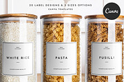 Canva Pantry Label LA001 (Lima), a Stationery Template by Draca Design Co (Thumbnail 1 of 3)