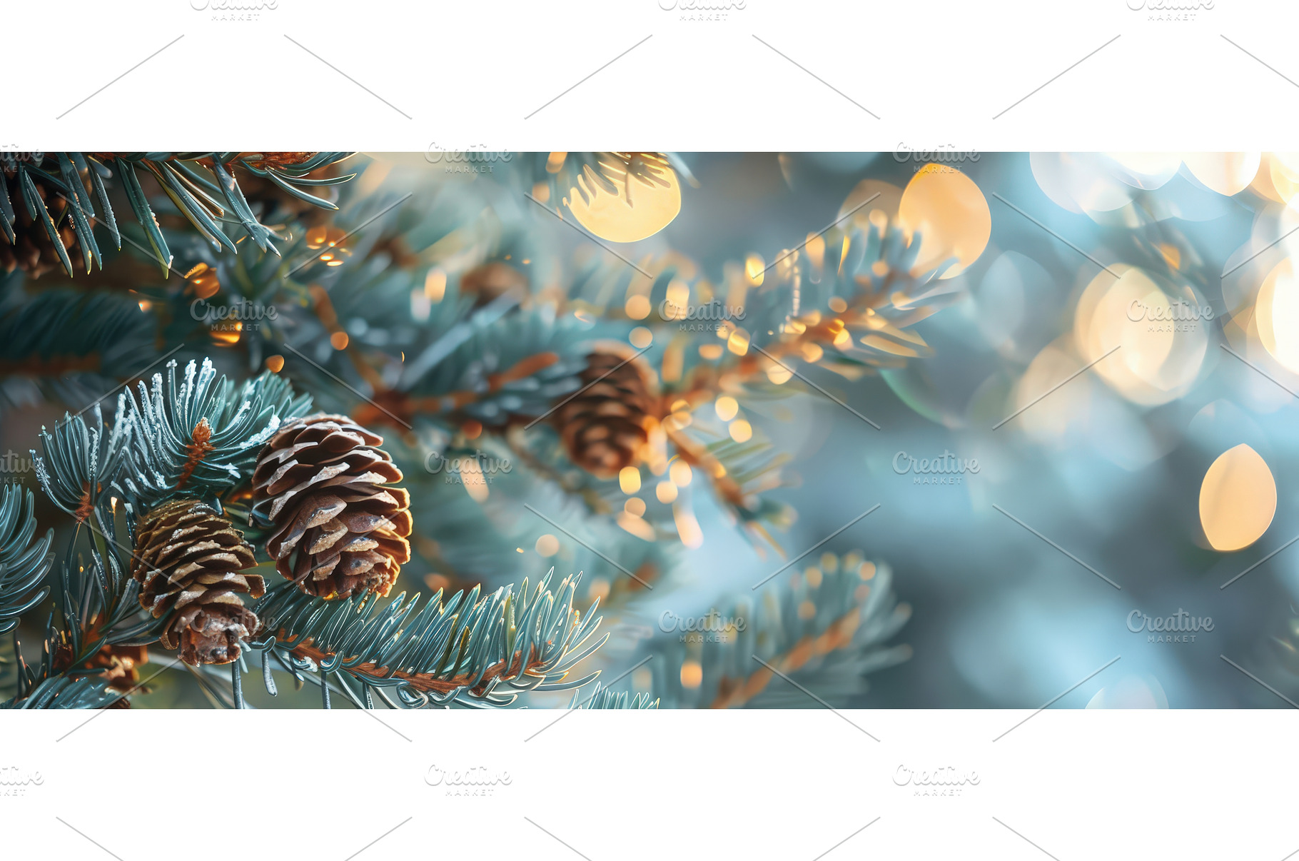 Frosted pine cones on snowy, a Holiday Photo by piter.goskov