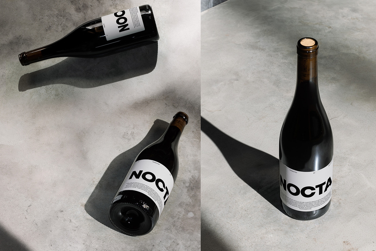 Wine Bottle Mockup Collection NC-24, a Product Mockup by NOCTA SUPPLY (Photo 5 of 7)