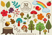 Woodland Animals Design Kit, an Animal Illustration by PixelPaperPrints (Thumbnail 3 of 9)