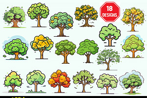 Tree Vector Bundle Forest silhouette