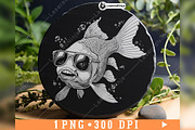 Koi Cartoon Sunglasses Cool Funky, a Background Graphic by LaseredNinja (Thumbnail 3 of 7)