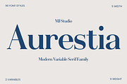 Aurestia - 92 Font, a Serif Font by MjStudio31 (Thumbnail 1 of 14)