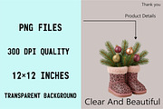 Glitter Leopard Christmas Clipart Bu, an Illustration by SVGArt (Thumbnail 6 of 8)