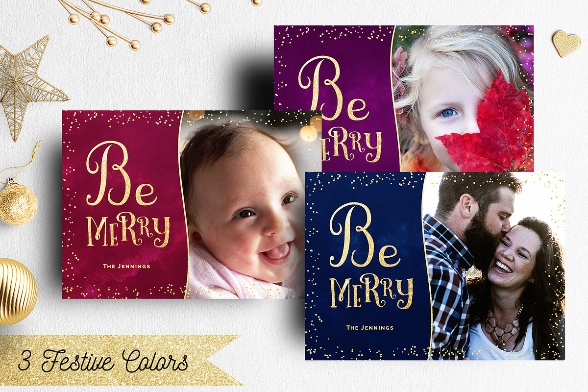 Christmas Card Template Photographer, a Card Template by Nifty Template Studio (Photo 3 of 10)