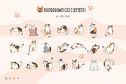 Sassy Whiskers – Cute Cat Vector Set, an Animal Illustration by feverfew.an (Thumbnail 3 of 11)