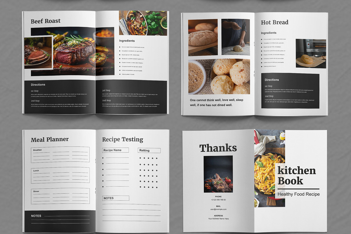 Cook Book Cooking Magazine Layout, a Magazine Template by ContestDesign (Photo 4 of 4)