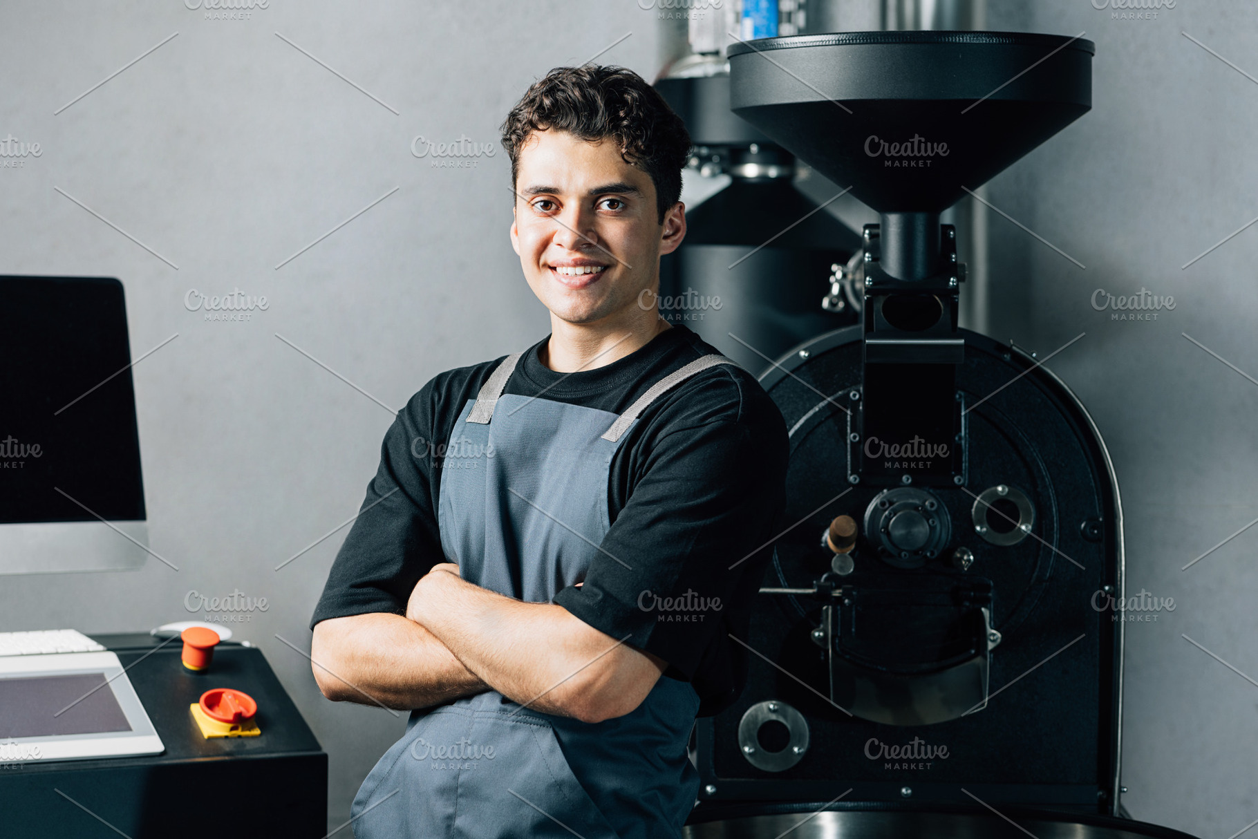 Portrait of a confident male worker, an Industrial Photo by Artem Varnitsin
