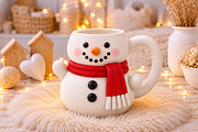 Christmas Snowman Mug STL, an Environmental 3D Model by Layerology (Thumbnail 1 of 3)