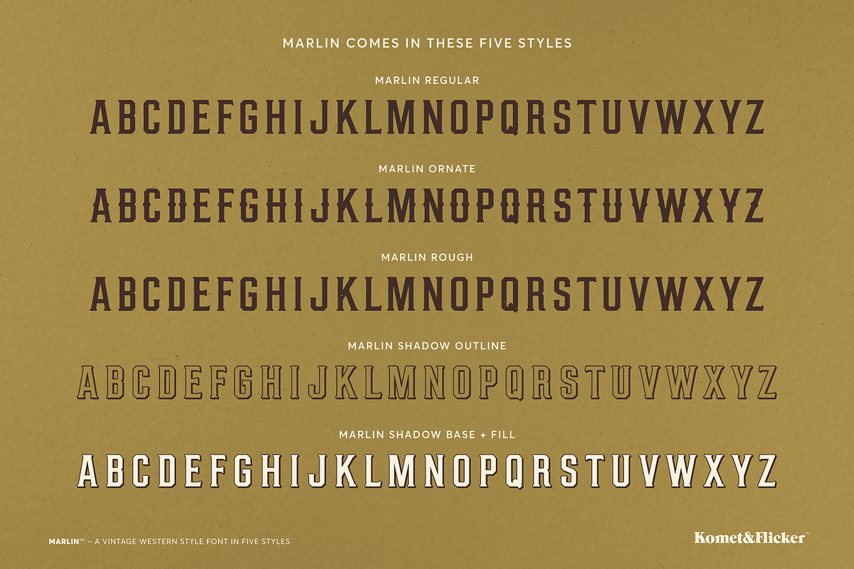 MARLIN - A Western Style Font, a Serif Font by Komet & Flicker (Photo 15 of 15)