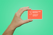 Hands Holding Business Card Mockups, a Print Template by Craig Barber (Thumbnail 2 of 3)