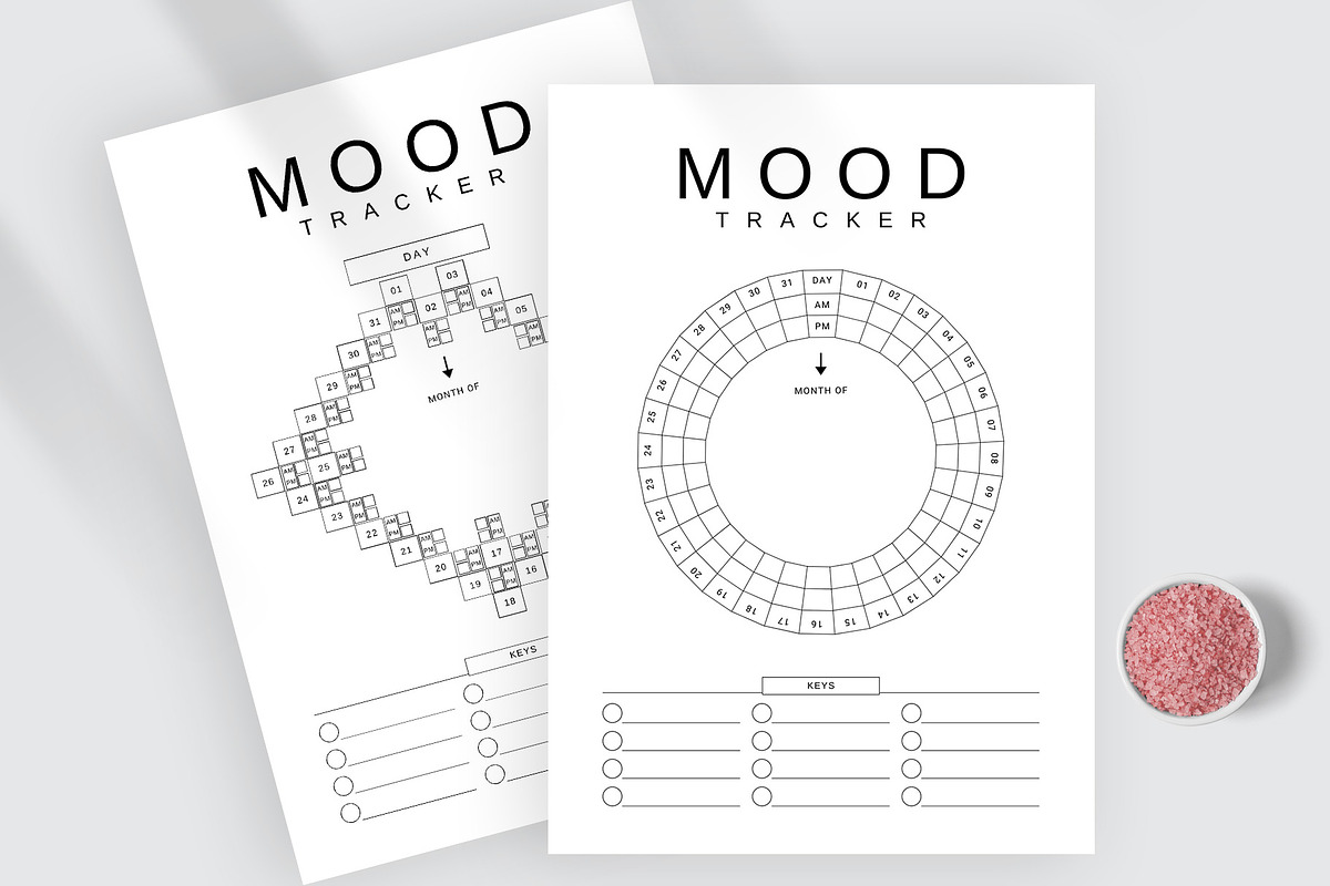 Canva Mood Tracker, a Stationery Template by Amit Debnath (Photo 3 of 8)