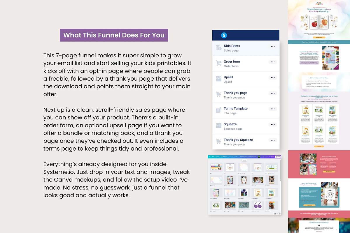 Kids Systeme Sales Funnel Template preview 3