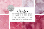 15 Huge Seamless Watercolor Textures, a Texture Graphic by AdenaJ (Thumbnail 1 of 14)