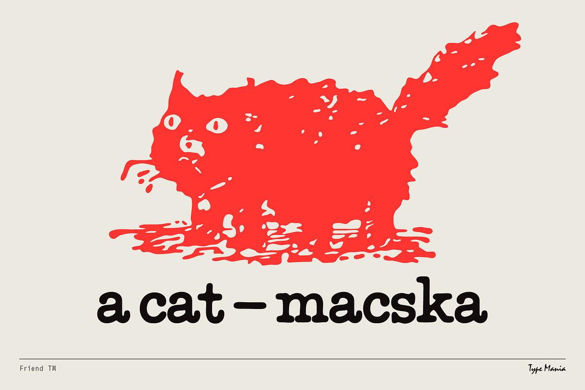 Friend TM – Chummy Slab, a Slab Serif Font by Type Mania (Photo 4 of 12)