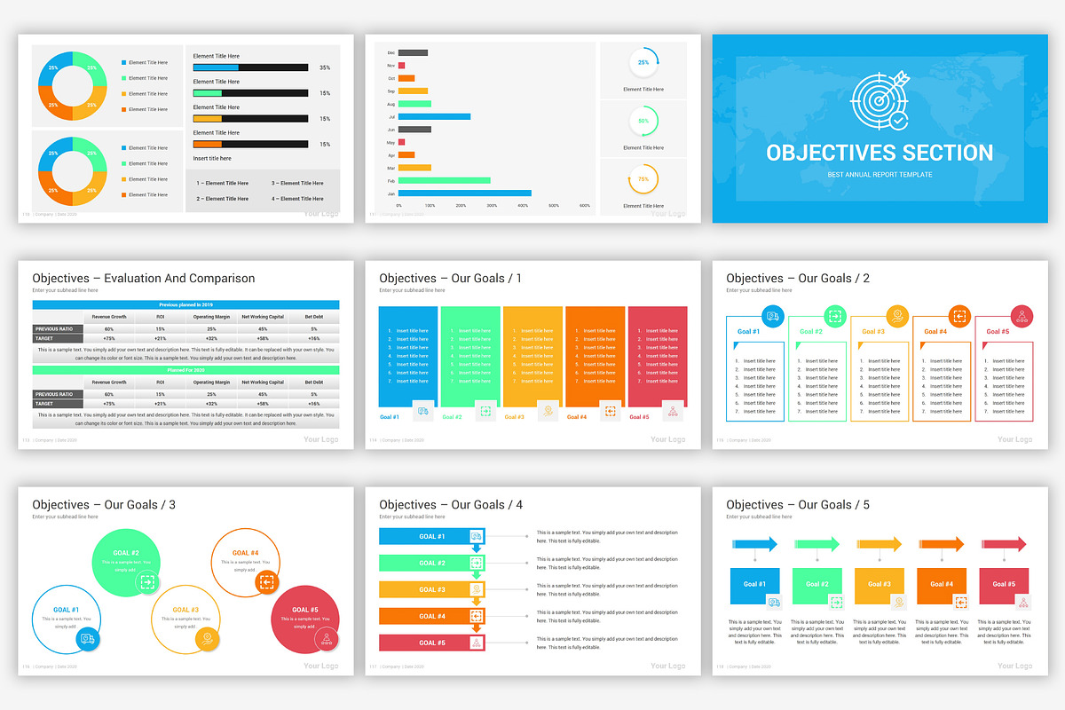 Annual Report Google Slides Template, a Presentation Template by SlideOne (Photo 16 of 34)