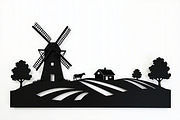 Dutch Windmill Field Set, an Illustration by Designs_River (Thumbnail 9 of 10)