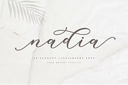 Nadia Script | Lovely Calligraphy, a Script Font by WDfont (Thumbnail 2 of 10)