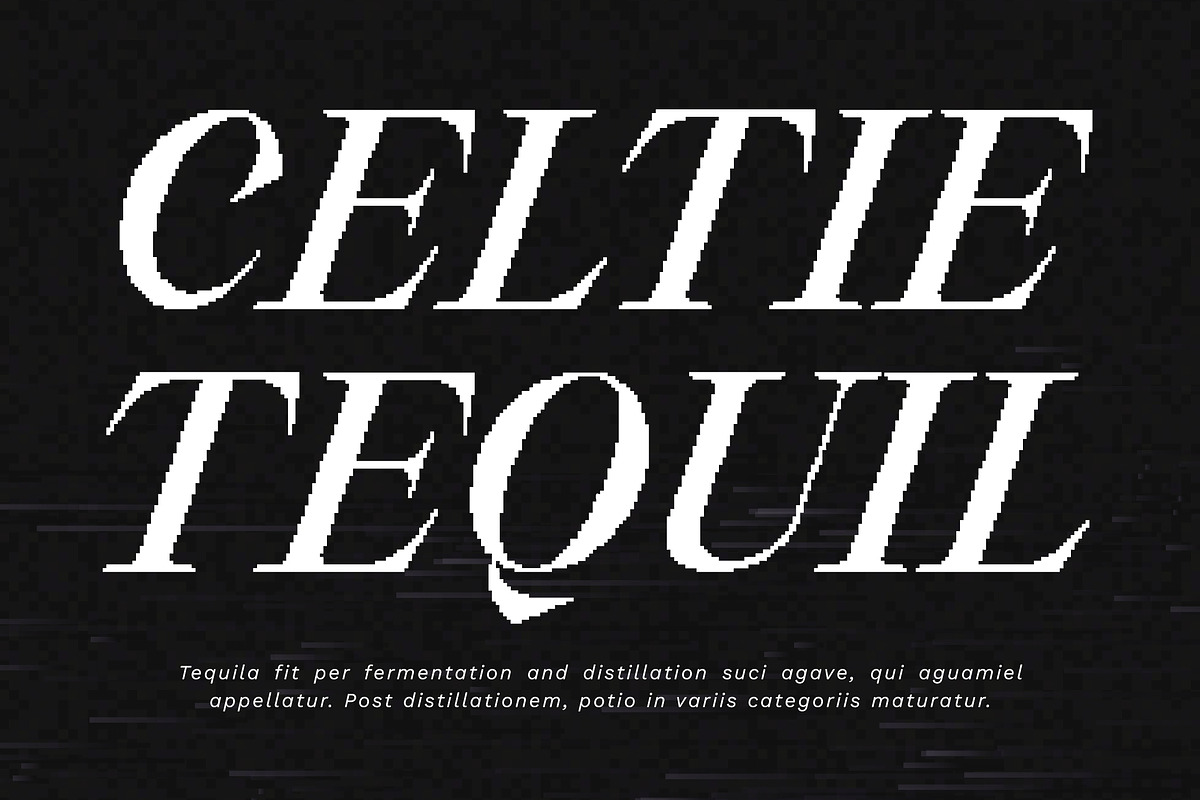 New Valley - Pixelate Italic Serif, a Serif Font by Typia Nesia (Photo 7 of 15)