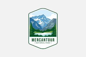 Mercantour  National Park logo, a Branding & Logo Template by swarnstudio