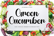 Green Cucumber, a Handwritten Font by FreshTypeINK (Thumbnail 1 of 8)