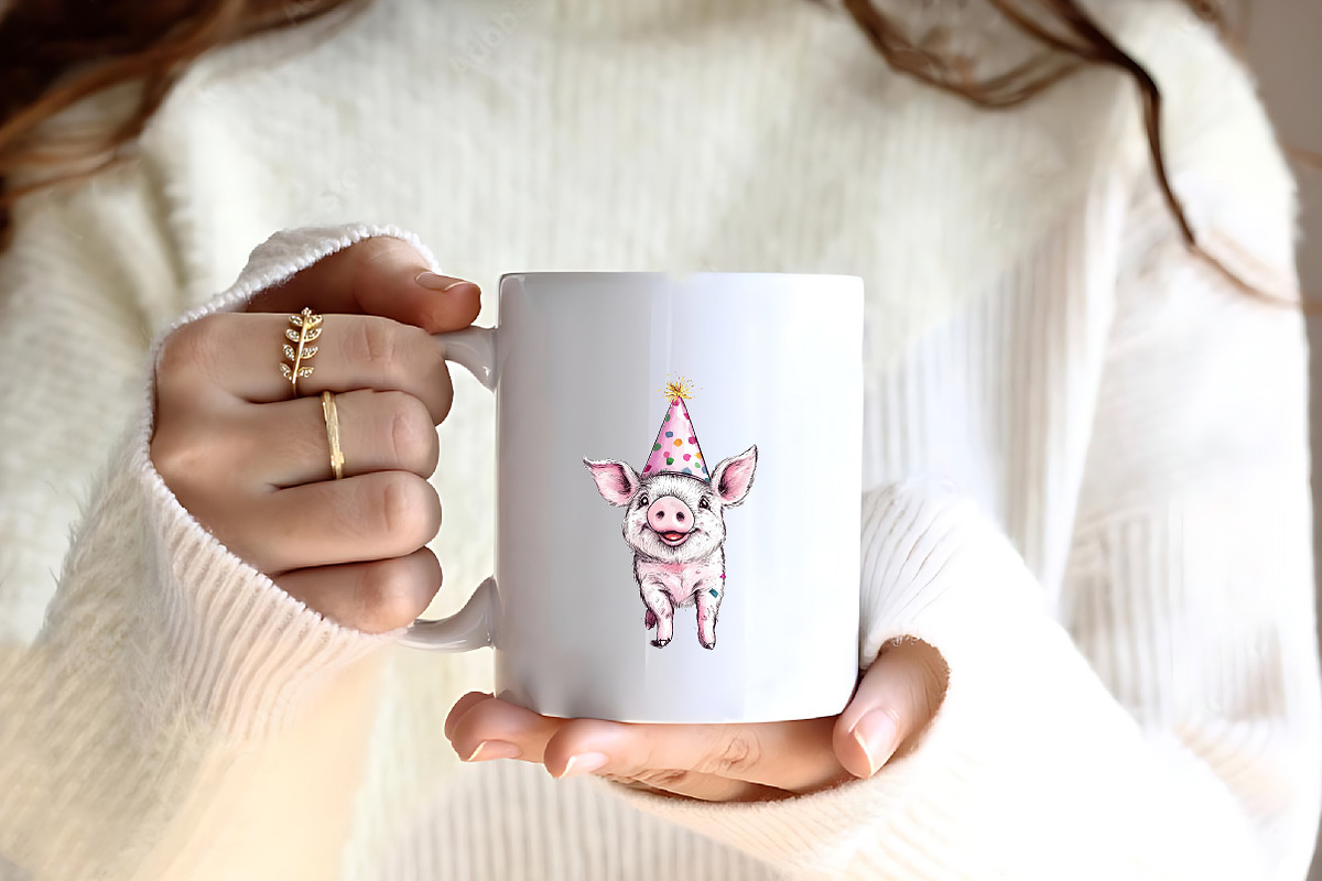 watercolor Cute Farm Birthday, an Illustration by CreationArt (Photo 4 of 9)