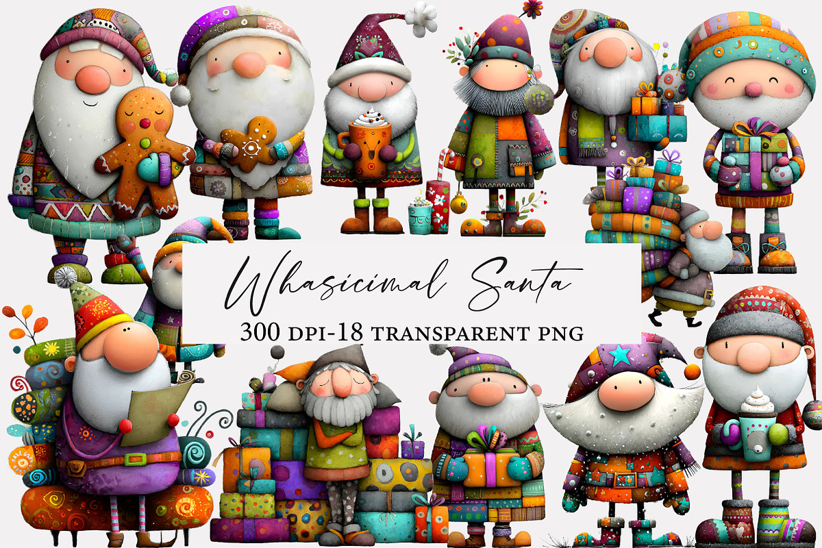 Whasicimal Santa  clipart, an Illustration by Designworld (Photo 1 of 5)