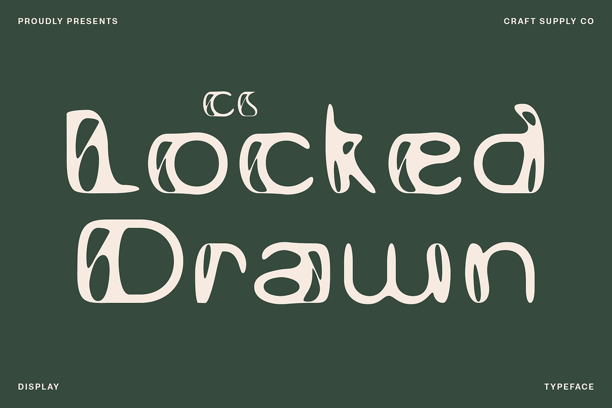 CS Locked Drawn, a Sans Serif Font by Craft Supply Co. (Photo 1 of 8)