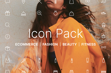 Icon Pack | Fashion, Beauty, Fitness, an Outline Icon by Carrie Lyman