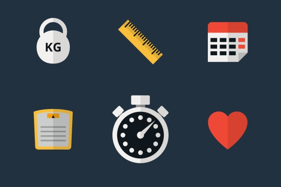 Fitness Flat Icons